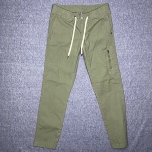 Vuori Ripstop Pant Oregano Green Organic Cotton Stretch Joggers VW401 Womens S